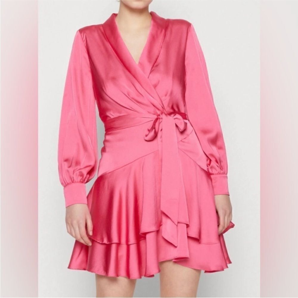 Ever New Melbourne Elegant Pink Wrap Dress, US2